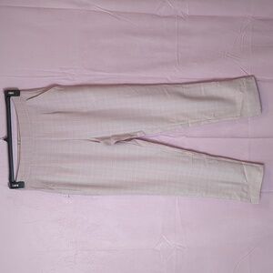 Nasty Gal In Check High Waisted Tapered Trouser Pants in Blush Pink and White